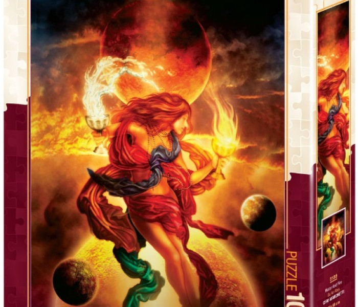 Puzzle - Art puzzle - Apă și foc